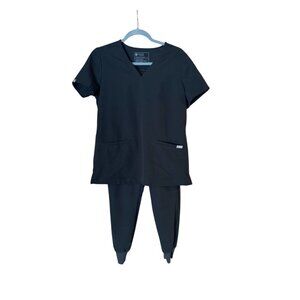 FIGS Black Technical Collection Scrubs Set Women’s Small